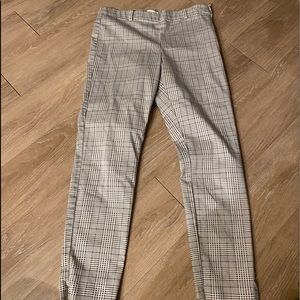 plaid work pants